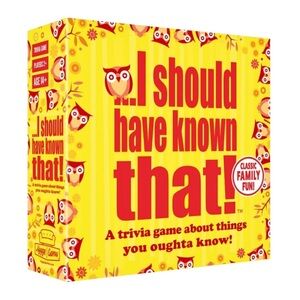 I Should Have Known That Trivia Game Hygge Games Family Fun Card Deck Yellow Box